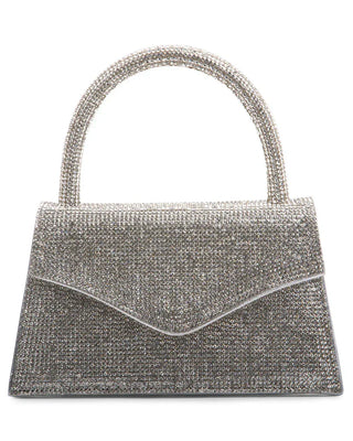 Flap Top handle Rhinestone Clutch Bag, Sparkly Diamante Purse