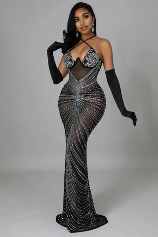 MOY EMBELLISHED BODYCON DRESS